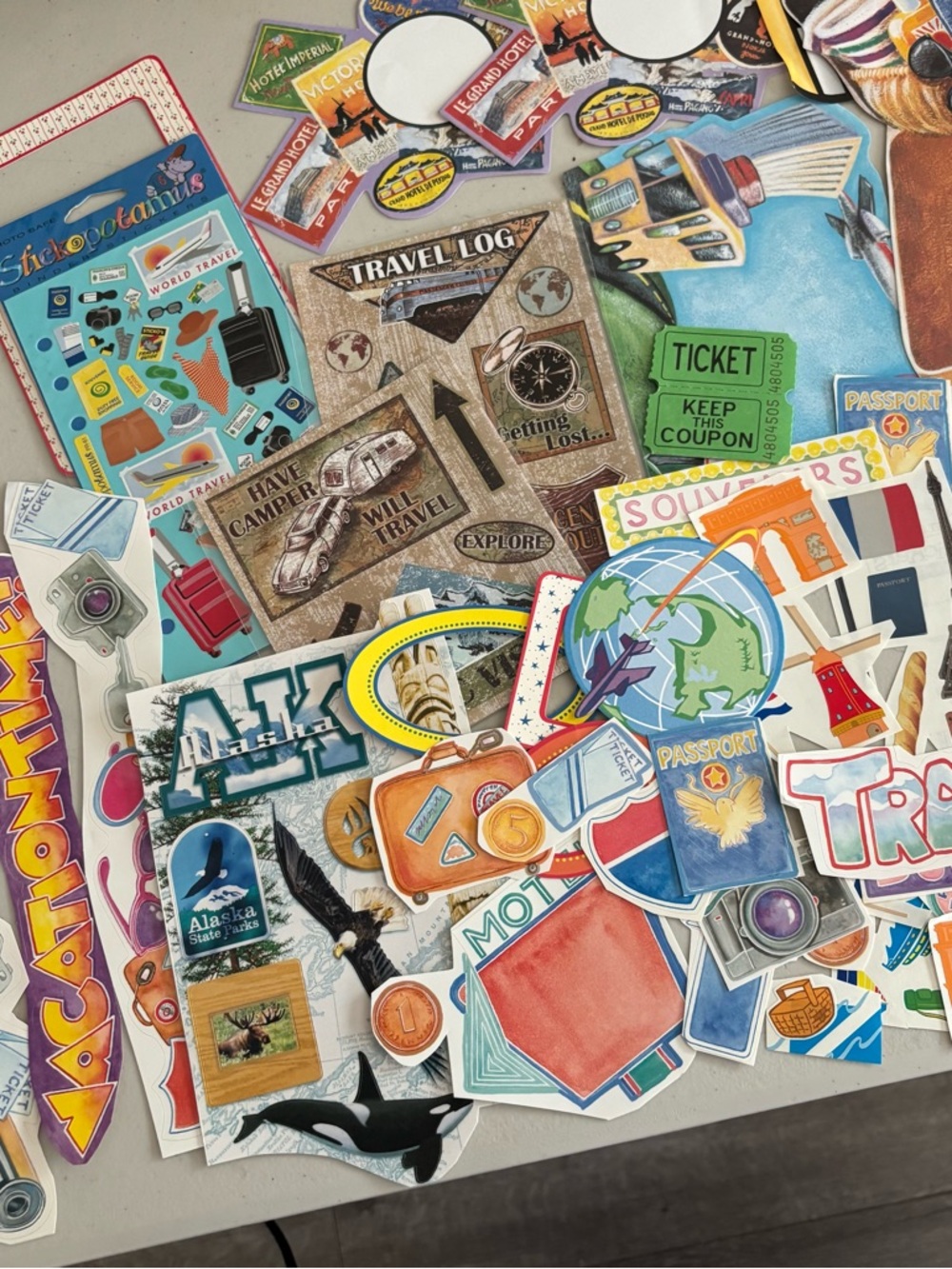 Assorted Travel-Themed Sticker Pack – Multicolor - Picture 4 of 9